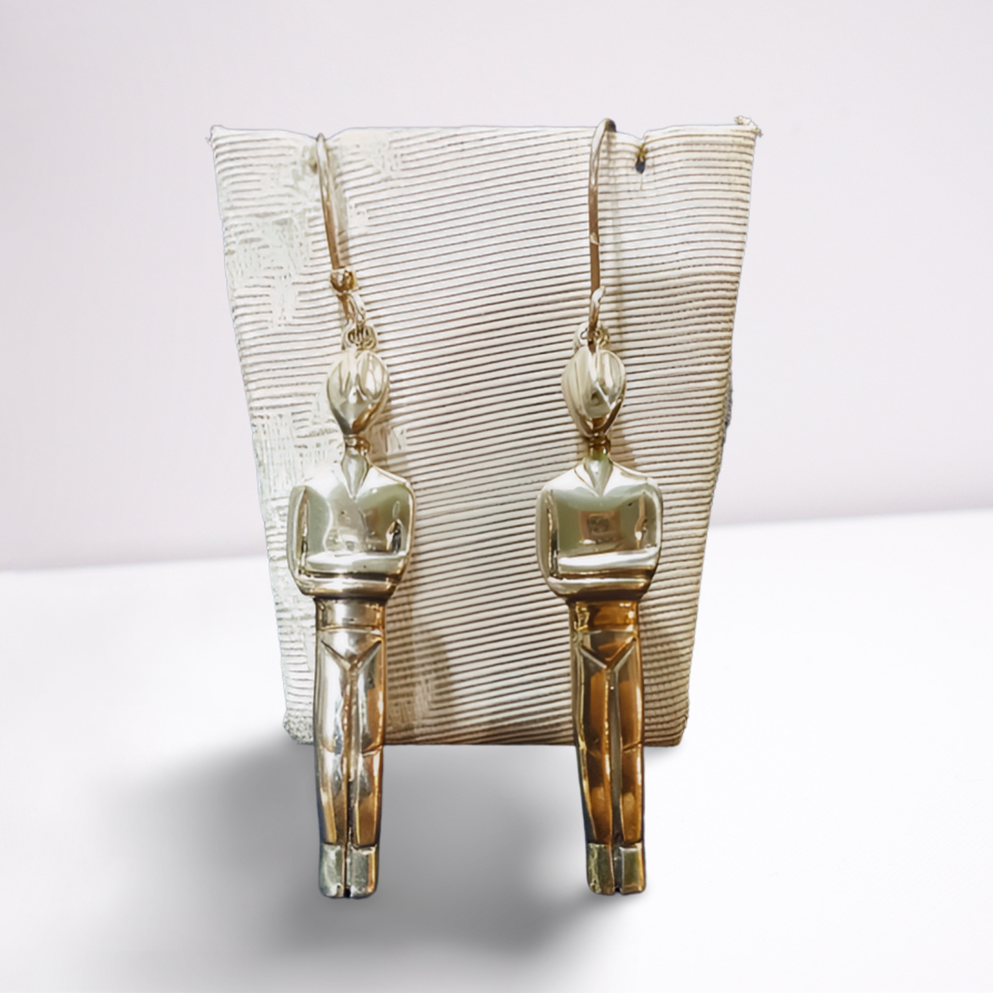 Greek Cycladic Earrings, sterling silver earrings, Greek Jewelry, handmade  earrings, Head of a figurine type Plastira Earrings (AG-10)