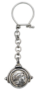 Alexander the Great keychain in sterling silver (MP-04)