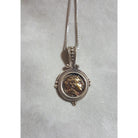 Alexander the Great pendant in sterling silver, Coin Pendant (PE-93)