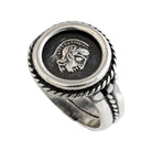 Athena Goddess Coin Ring, Handmade Ring, Sterling Silver Ring (DT-111)