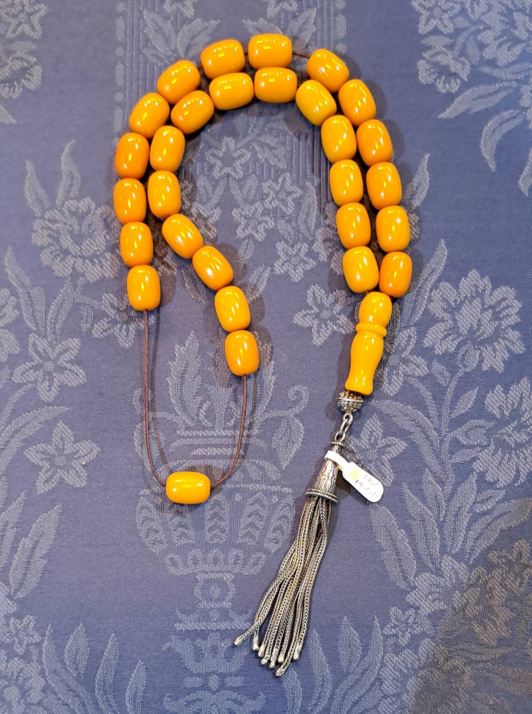 Authentic Amber Komboloi (Amber Rosary) (ROS-39)