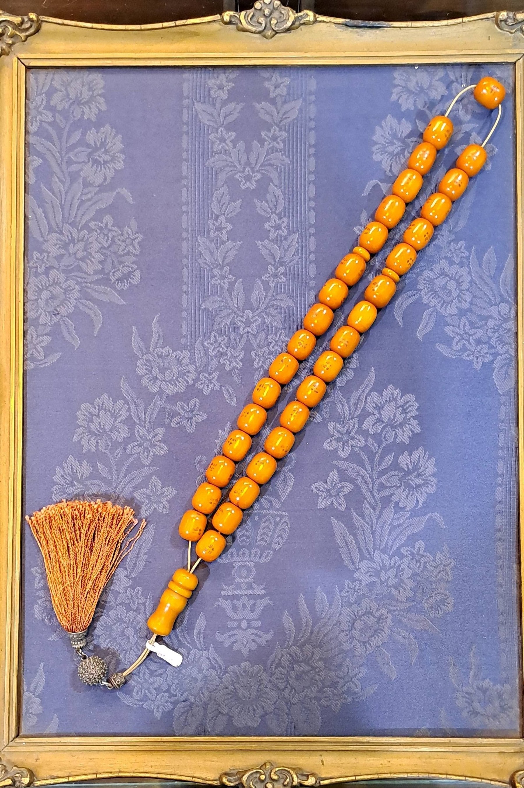 Authentic Old Amber Komboloi (Old Amber Rosary) (ROS-53)