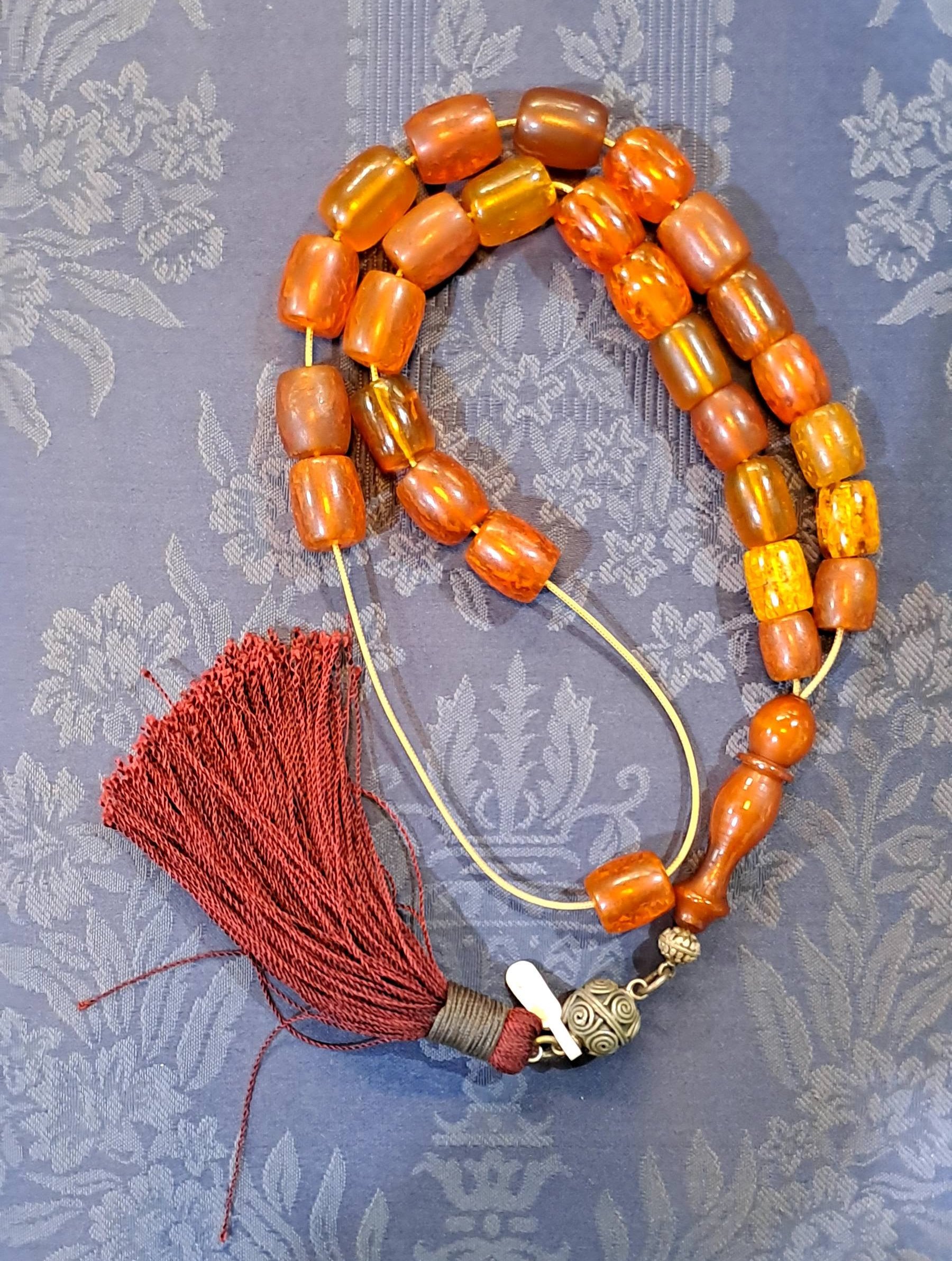 Authentic Old Amber Komboloi (ROS-55)