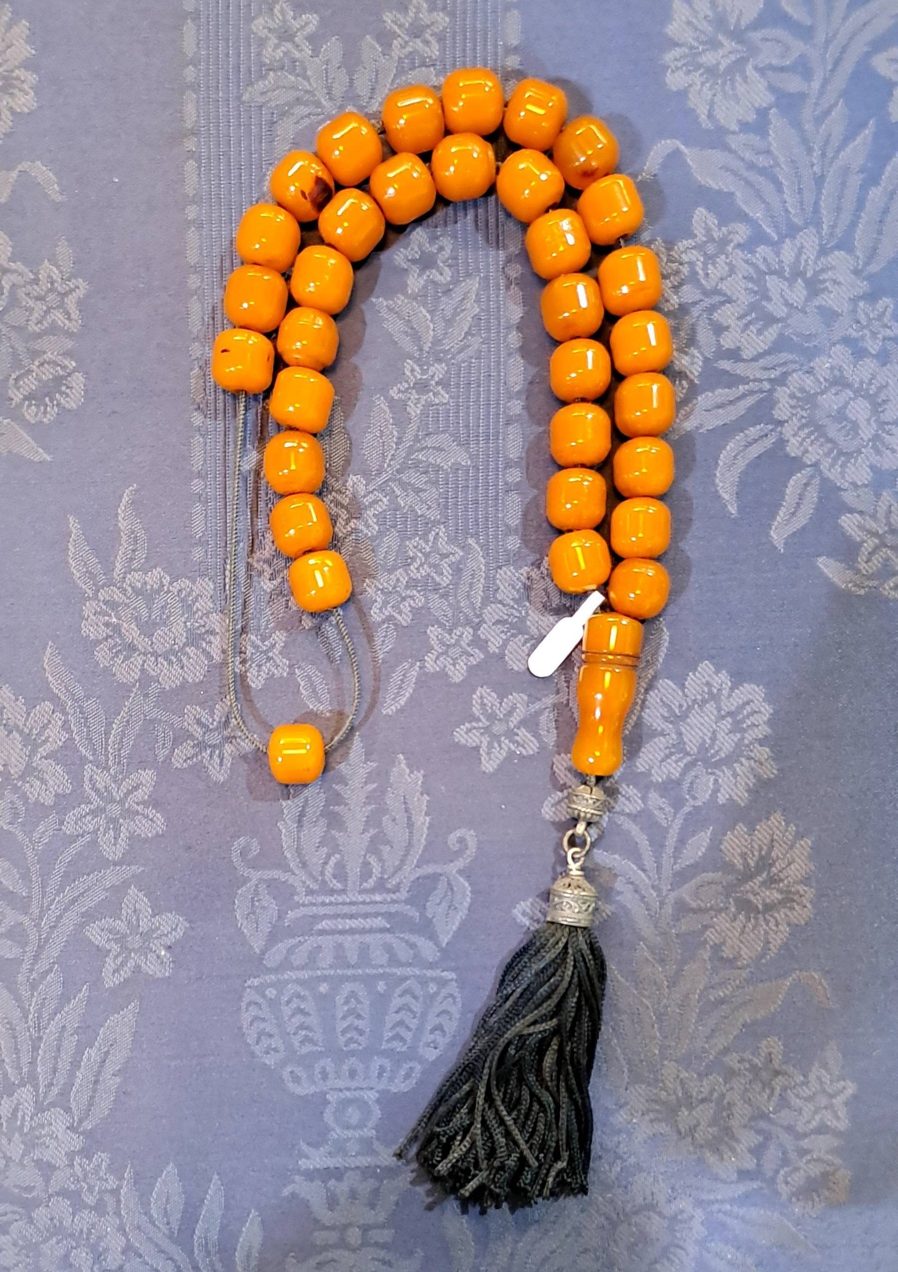 Authentic Old Faturan Komboloi (Old Amber Rosary) (ROS-42)