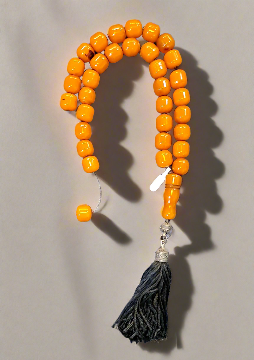 Authentic Old Faturan Komboloi (Old Amber Rosary) (ROS-42)