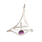 Bronze Candleholder with Greek Traditional Sterling Silver Charm (KU-01)