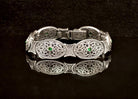 Byzantine Bracelet in Sterling Silver with zircon (B-11)