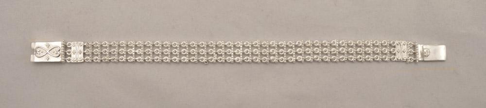 Byzantine Bracelet in Sterling Silver with zircon (B-12)