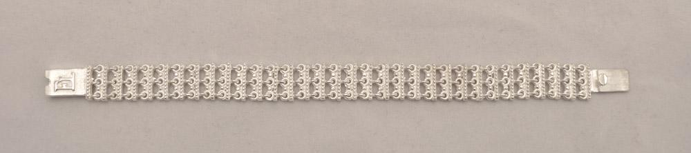 Byzantine Bracelet in Sterling Silver with zircon (B-13)