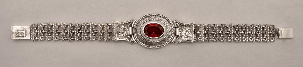 Byzantine Bracelet in Sterling Silver with zircon (B-19)