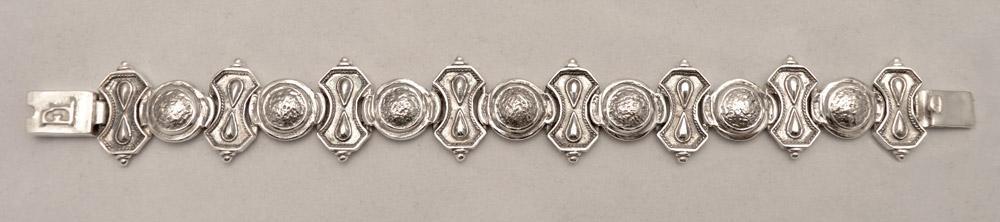 Byzantine Bracelet in Sterling Silver with zircon (B-24)