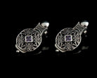 Byzantine Earrings in Sterling Silver with zircon (GT-08)