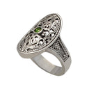 Byzantine Ring in Sterling Silver with zircon (DT-02)