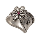 Byzantine Ring in Sterling Silver with zircon (DT-07)