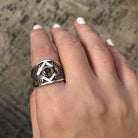 Byzantine Ring in Sterling Silver with zircon (DT-136)