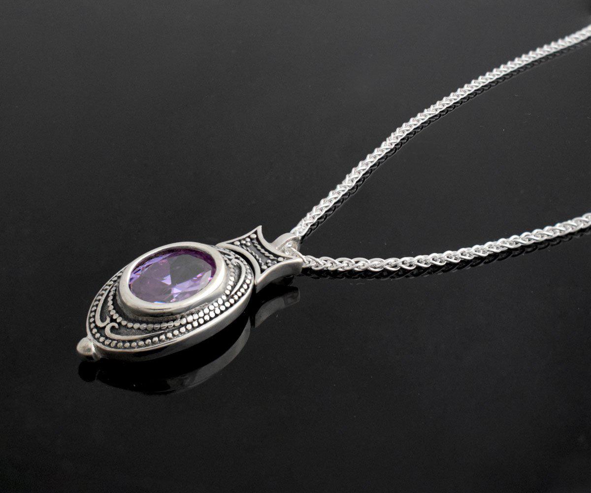 Byzantine pendant in Sterling silver (PE-77)