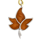 Sterling silver charm on plexiglass - Leaf clover - ELEFTHERIOU EL