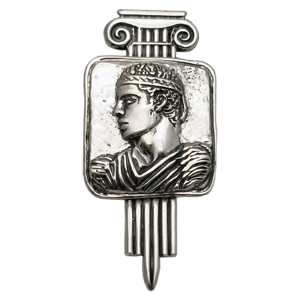 Charioteer of Delphi Brooch in Sterling Silver (K-82)