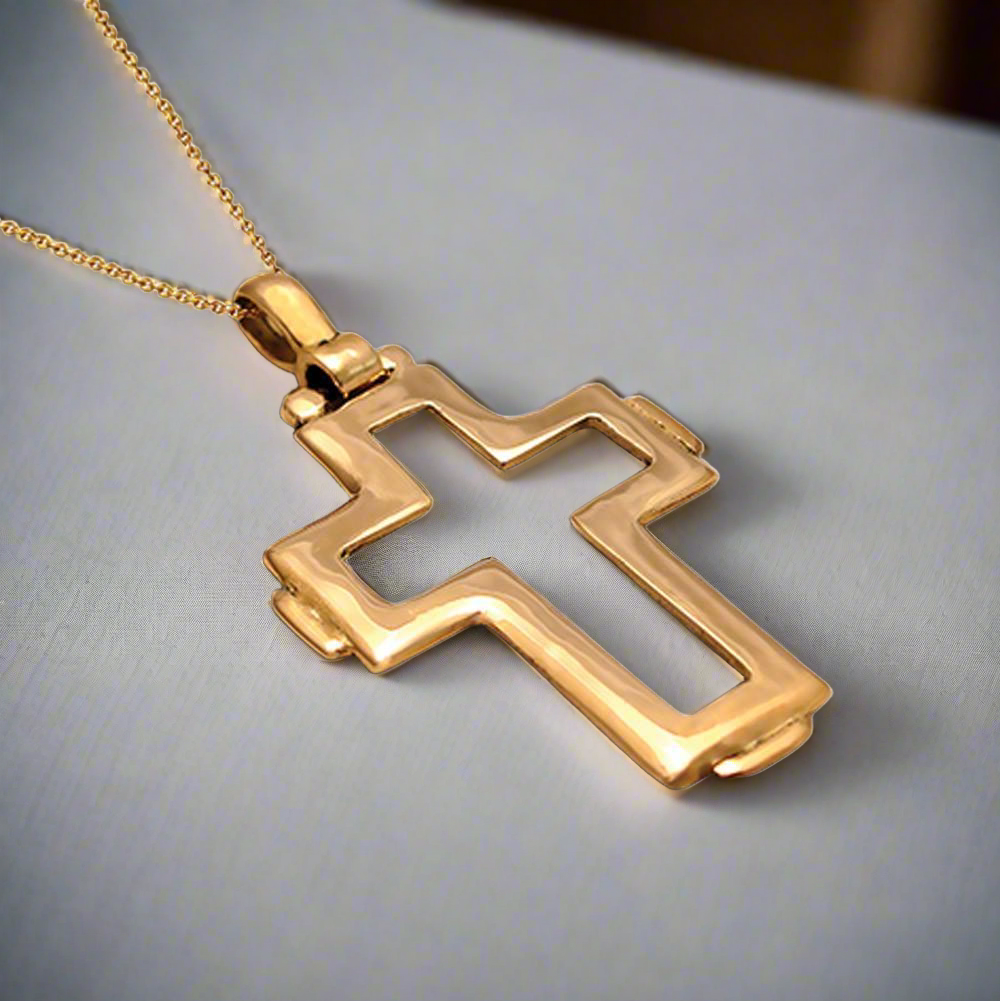 Christening Cross 14k Gold (STX-01)