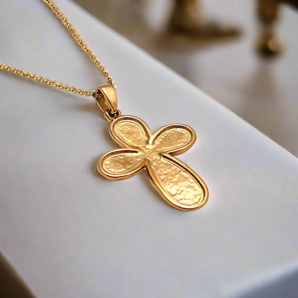 Christening Cross 14k Gold (STX-03)