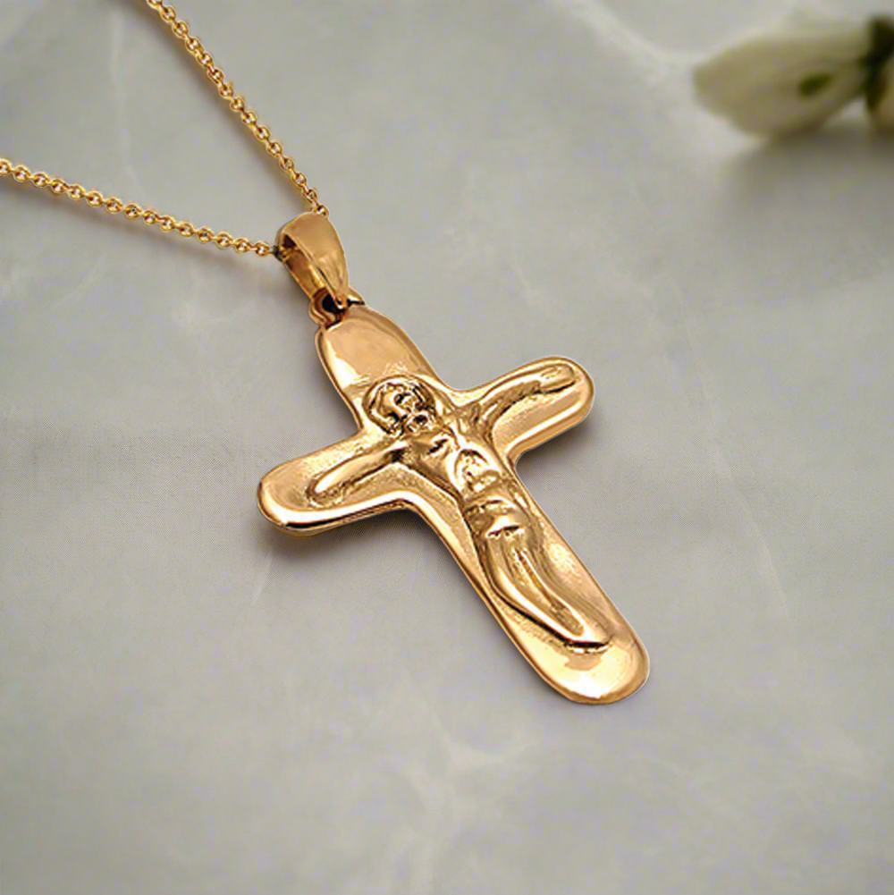 Christening Cross 14k Gold (STX-07)