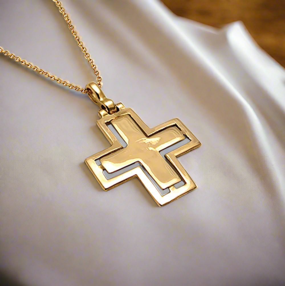 Christening Cross 14k Gold (STX-17)