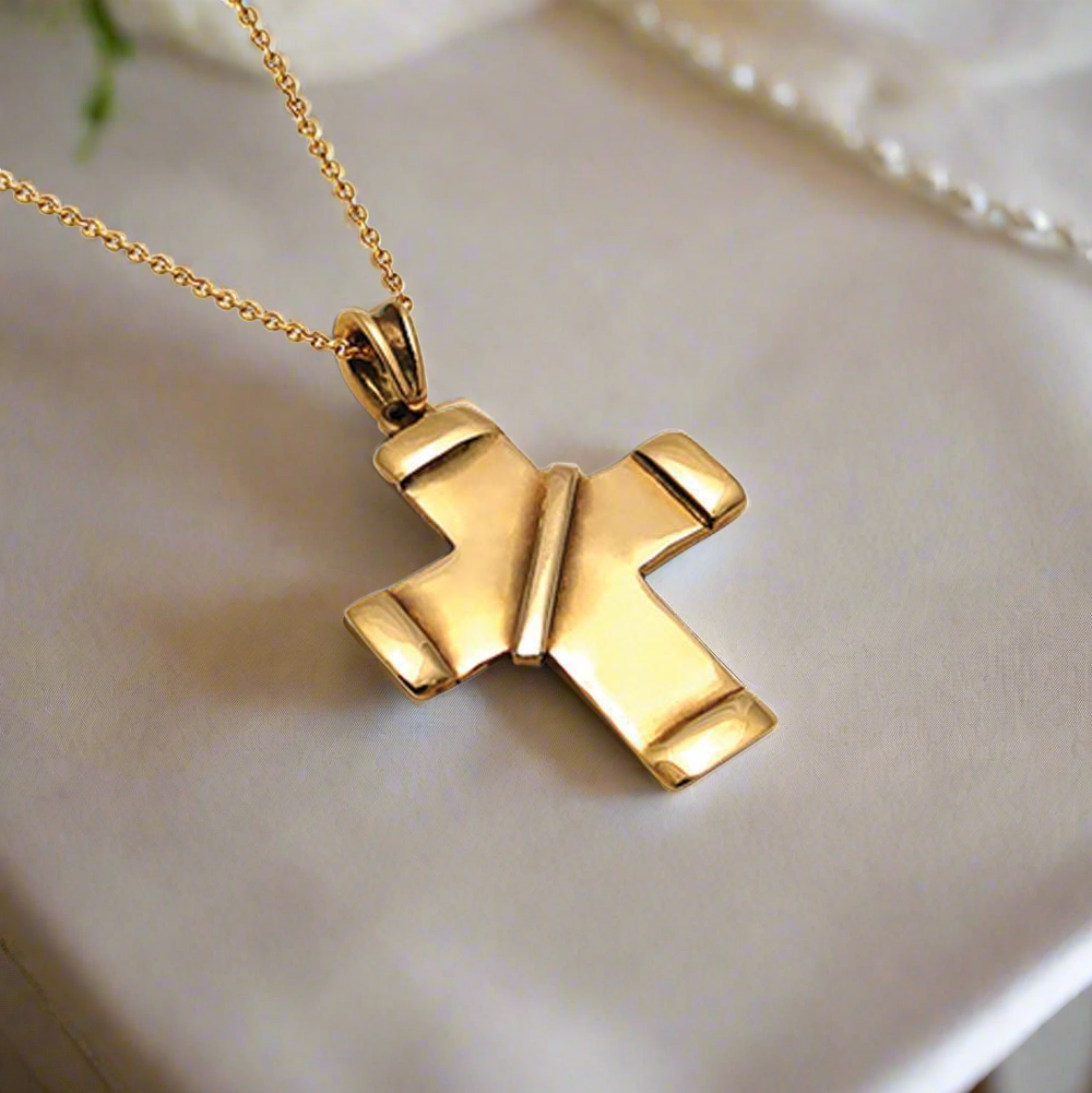 Christening Cross 14k Gold (STX-19)