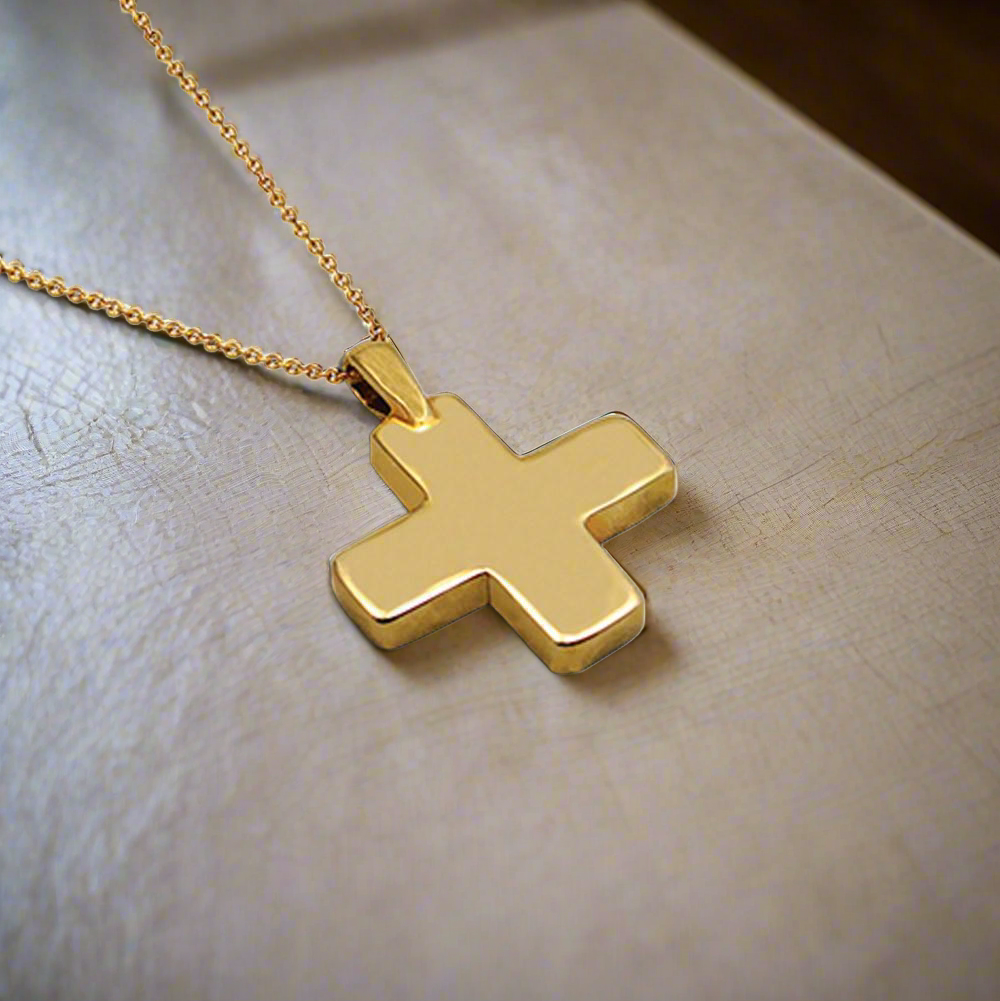 Christening Cross 14k Gold (STX-26)