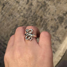 Coiled Snake Ring, Ancient Greek Minoan Ring, Sterling Silver Ring, Handmade Ring, Animal Jewelry, Greek Jewelry