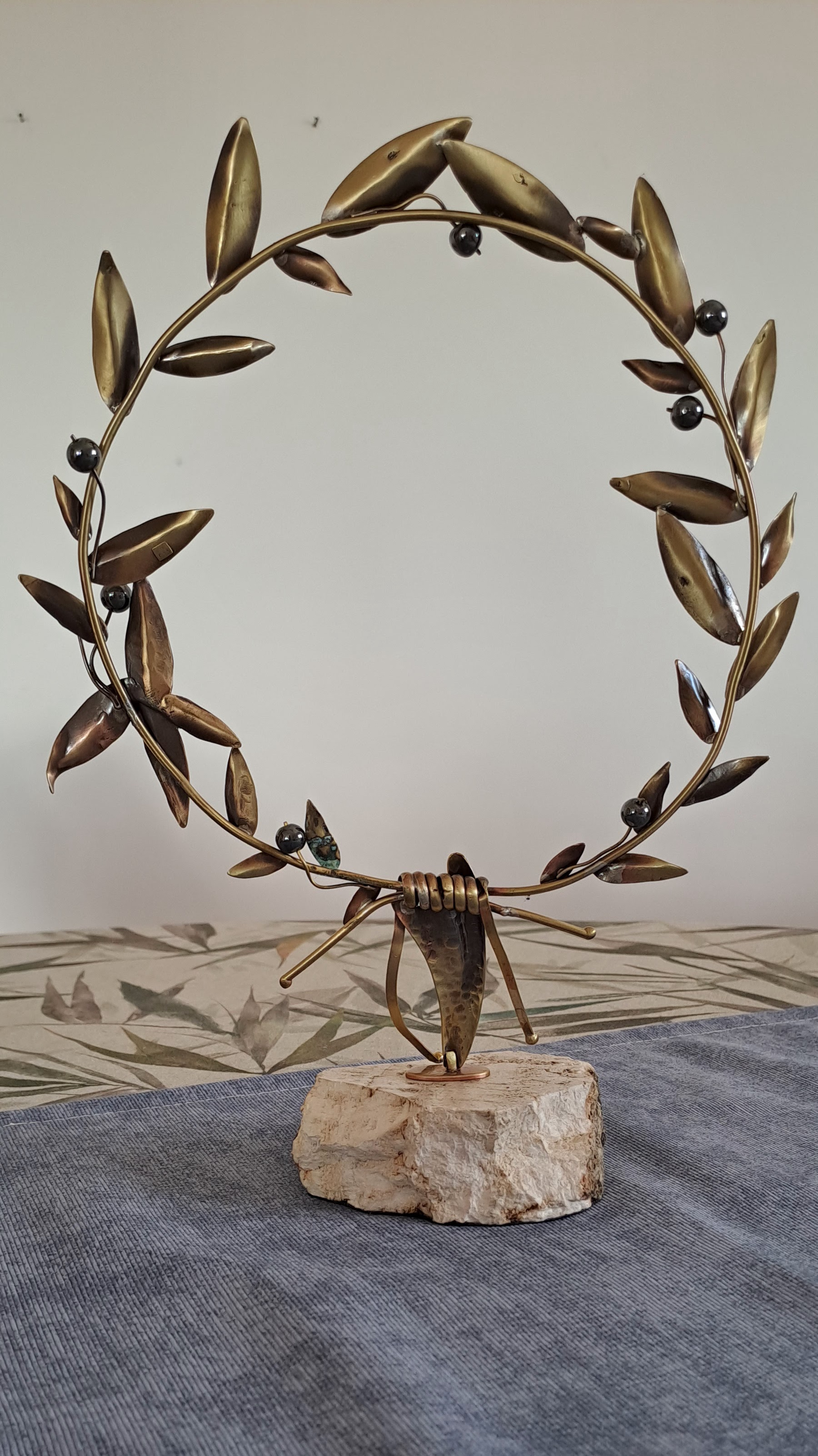 Greek Bronze Olive leaf Wreath (A-85)