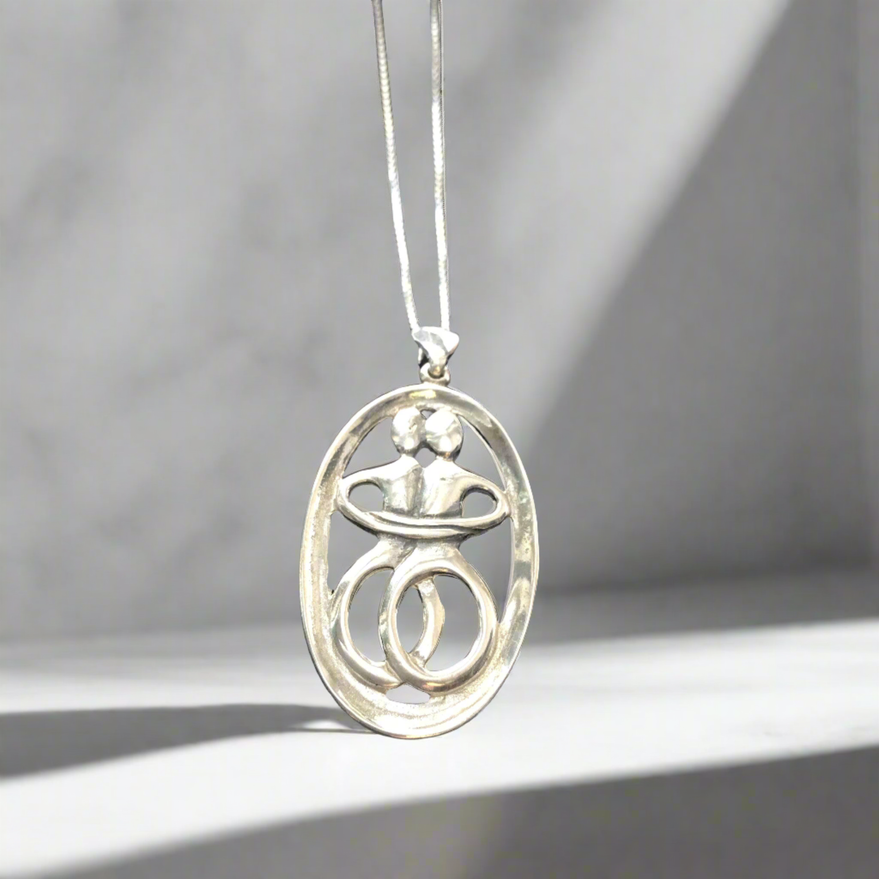 Greek Cycladic pendant, Greek Pendant, Cycladic Figurine, Lovers Pendant, Gift Pendant, Greek Jewelry (PE-97)