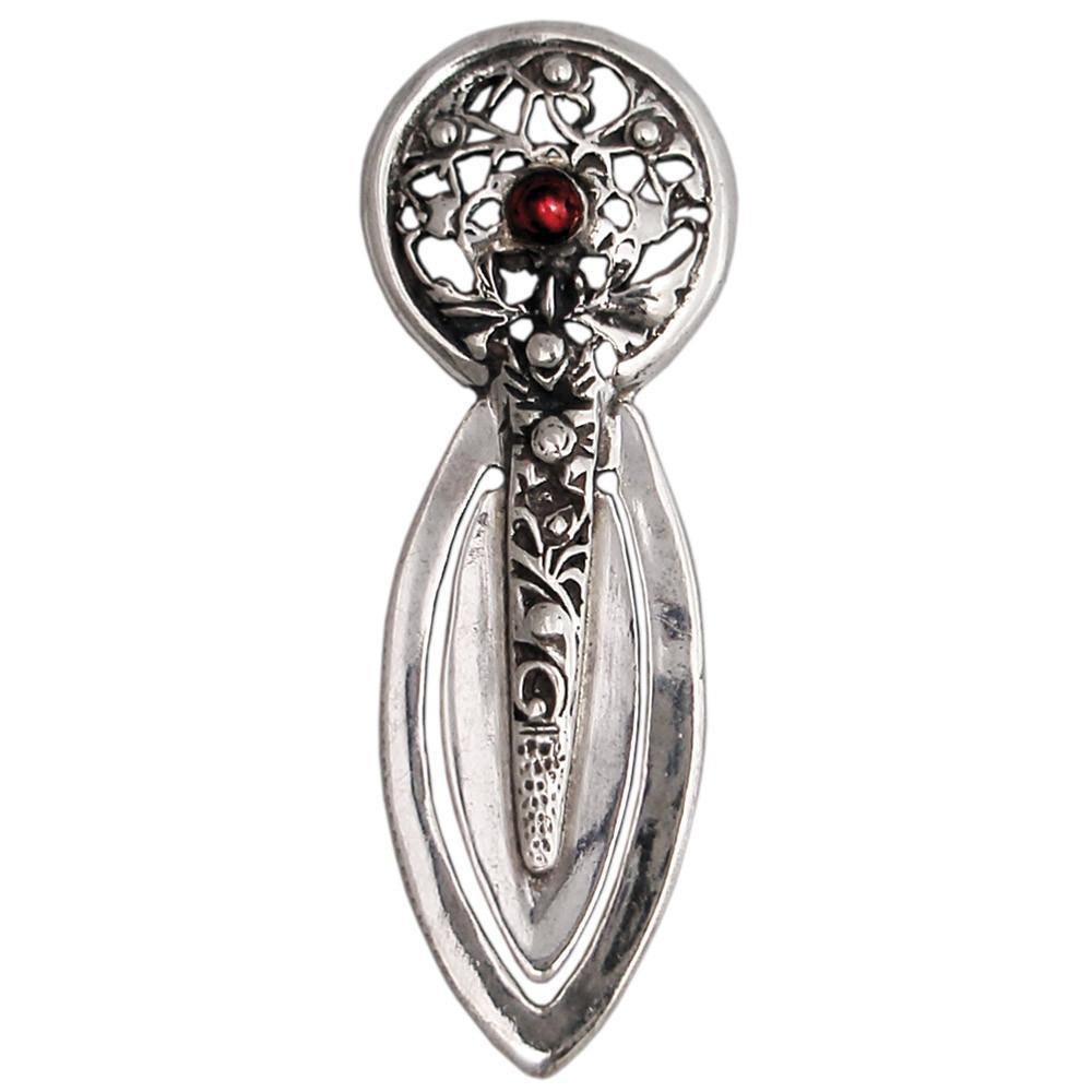 Greek Handmade Bookmark in Sterling Silver with zircon (PH-03)