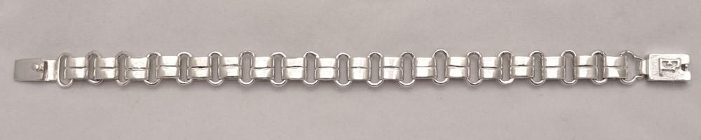 Greek Handmade Bracelet in Sterling Silver (B-130)