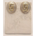 Greek Key Meander Earrings in sterling Silver (AG-03)