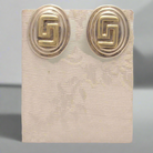 Greek Key Meander Earrings in sterling Silver (AG-03)