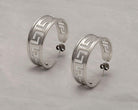 Greek Key Meander Earrings in sterling Silver (AG-06)