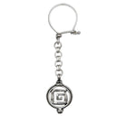 Greek Key Meander Key ring in sterling silver (MP-01)