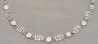 Greek Key Meander Necklace in Sterling Silver (PE-06)