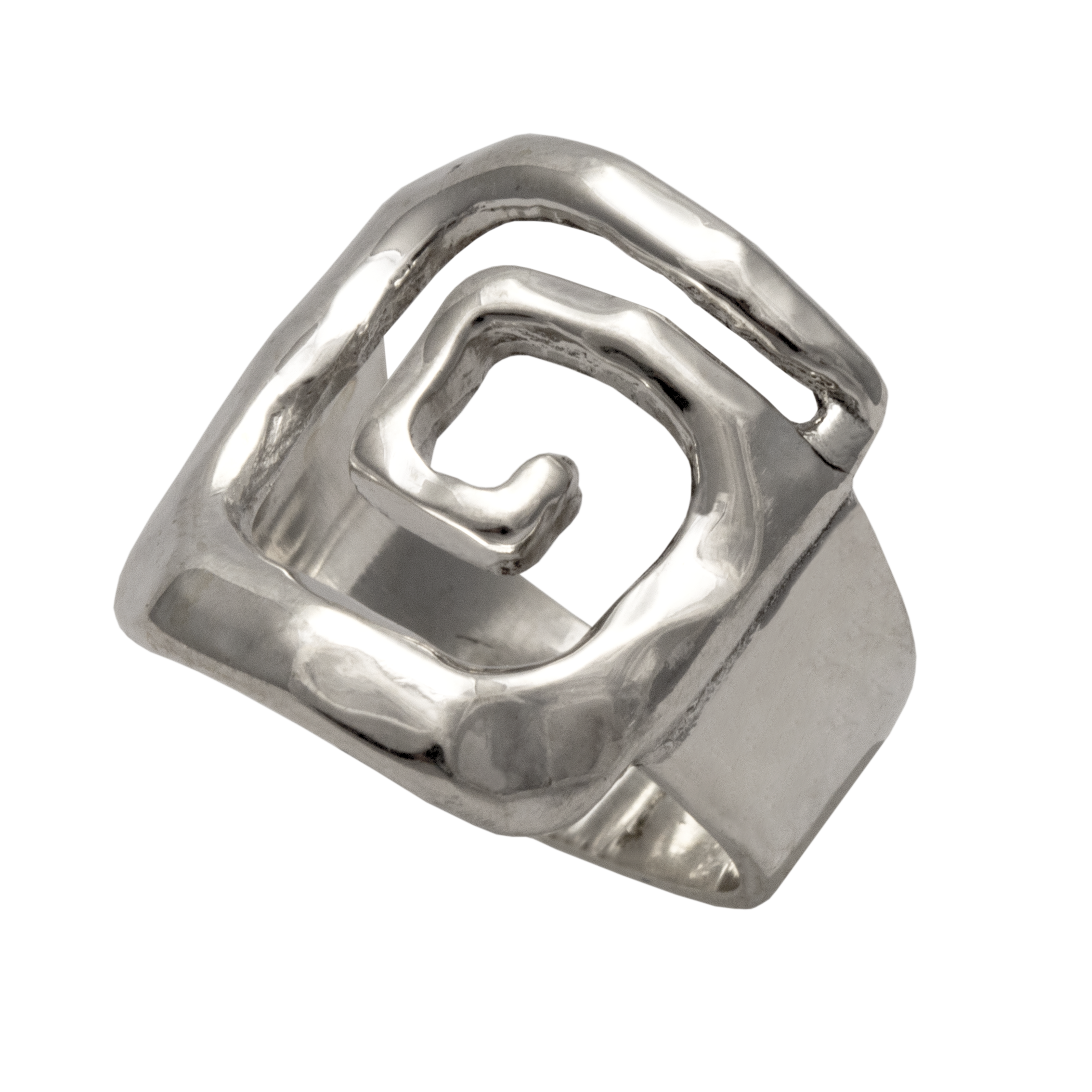 Greek Key Meander Ring in Sterling Silver (DT-60)