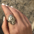 Greek Key Meander Ring in Sterling Silver (DT-66)