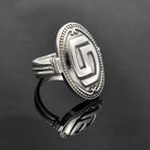 Greek Key Meander Ring in Sterling Silver (DT-66)