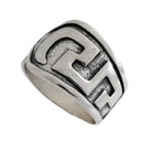 Greek Key Meander Ring in Sterling Silver (DT-74)