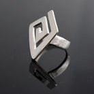 Greek Key Meander Ring in Sterling Silver (DT-76)