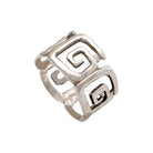 Greek Key Meander Ring in Sterling Silver, Meander Ring (DT-62)