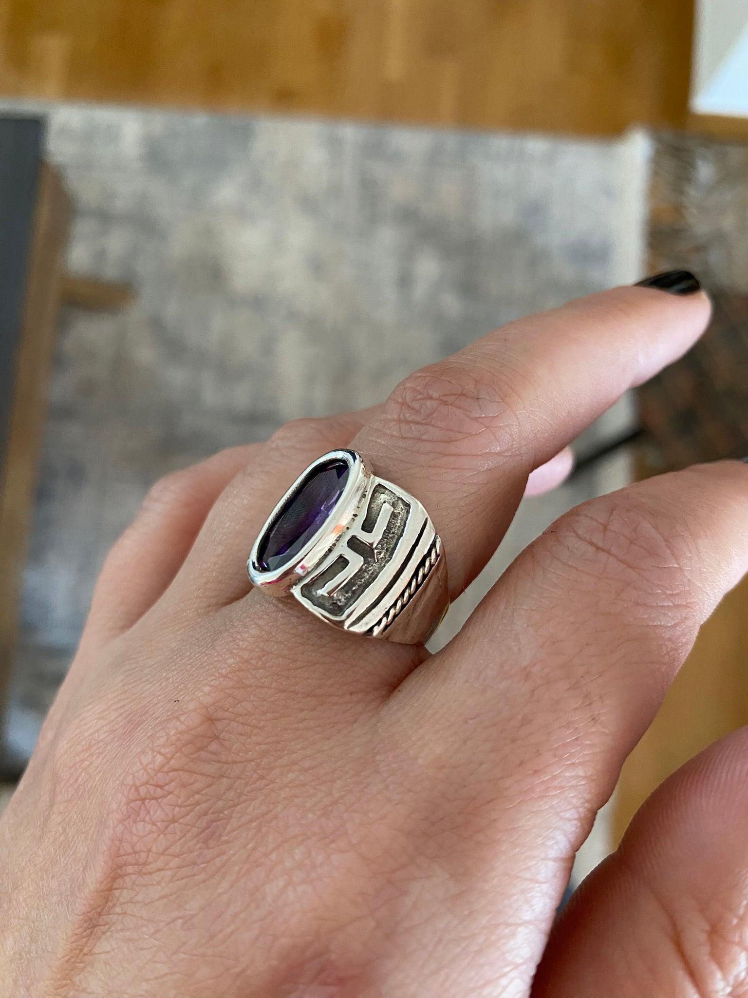 Greek Ring in Sterling Silver (DT-71)