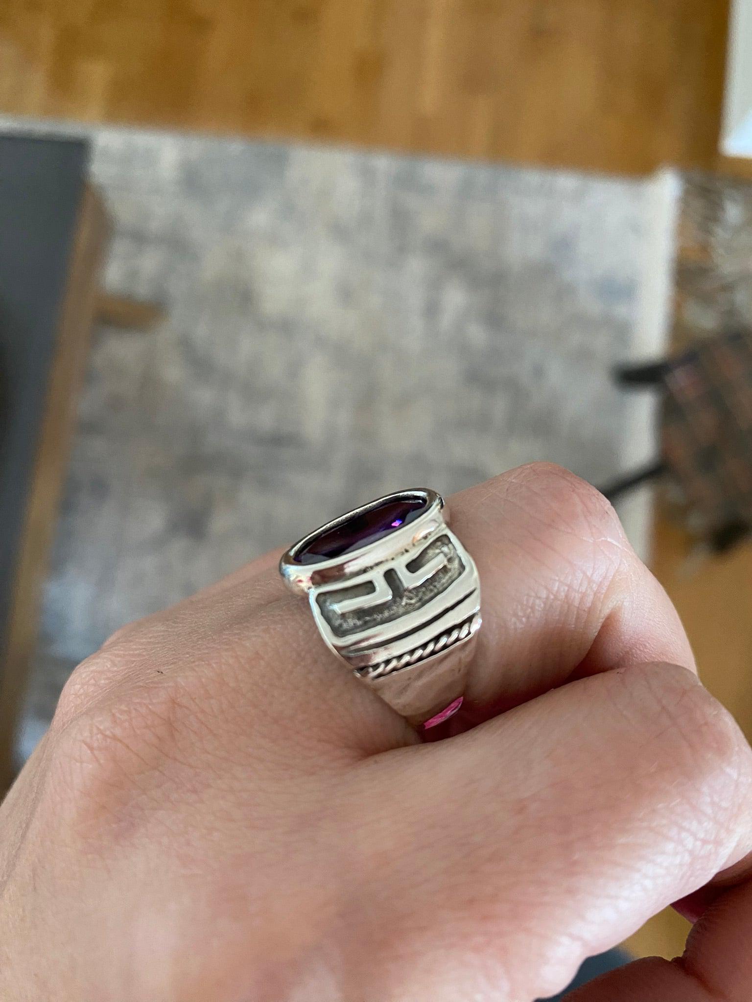 Greek Ring in Sterling Silver (DT-71)