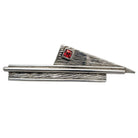 Greek Traditional Brooch in Sterling silver with Zircon (K-31)