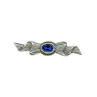 Greek Traditional Brooch in Sterling silver with Zircon (K-33)