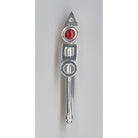 Greek Traditional Brooch in Sterling silver with a Carnelian (K-12)