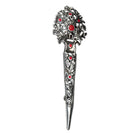 Greek Traditional Brooch in sterling silver with Zircon (K-06)